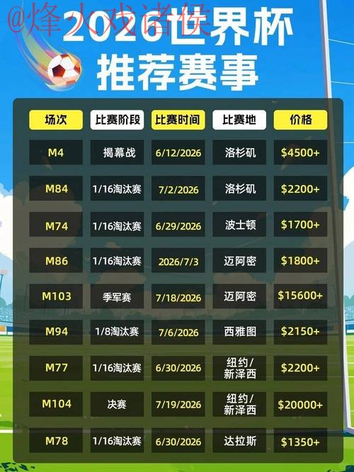 2026世界杯买球开户